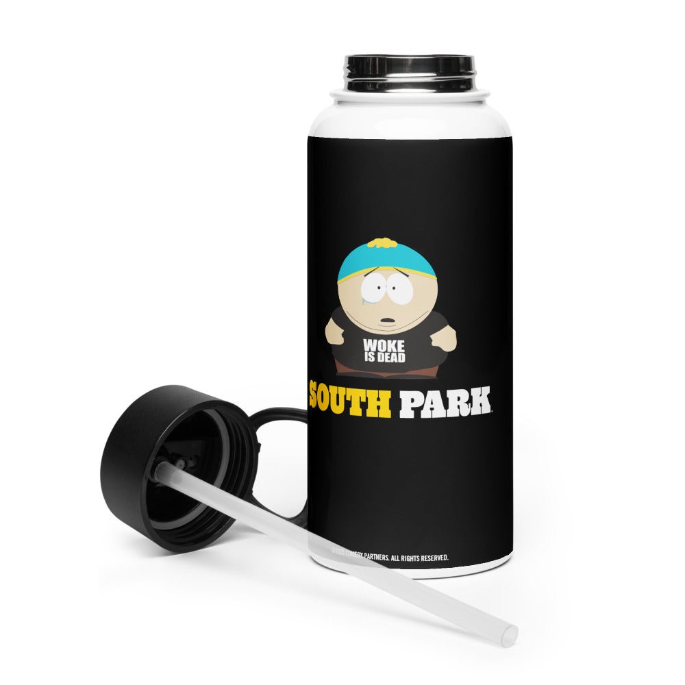 South Park Woke Is Dead Stainless Steel Water Bottle with a Straw Lid - Paramount Shop