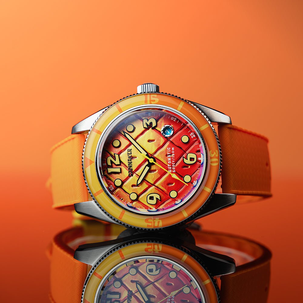 Spinnaker Fleuss Automatic SpongeBob SquarePants Conch Street Limited Edition Orange Watch - Paramount Shop