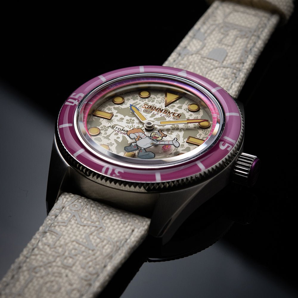 Spinnaker Fleuss Automatic SpongeBob SquarePants Frenemies Limited Edition White Watch - Paramount Shop