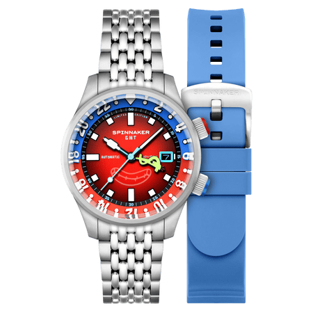 Spinnaker x Spongebob Squarepants Bradner GMT Automatic Bubbly Grins Mr. Krabs Limited Edition Watch - Paramount Shop