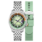 Spinnaker x Spongebob Squarepants Bradner GMT Automatic Bubbly Grins Squidward Green Limited Edition Watch - Paramount Shop
