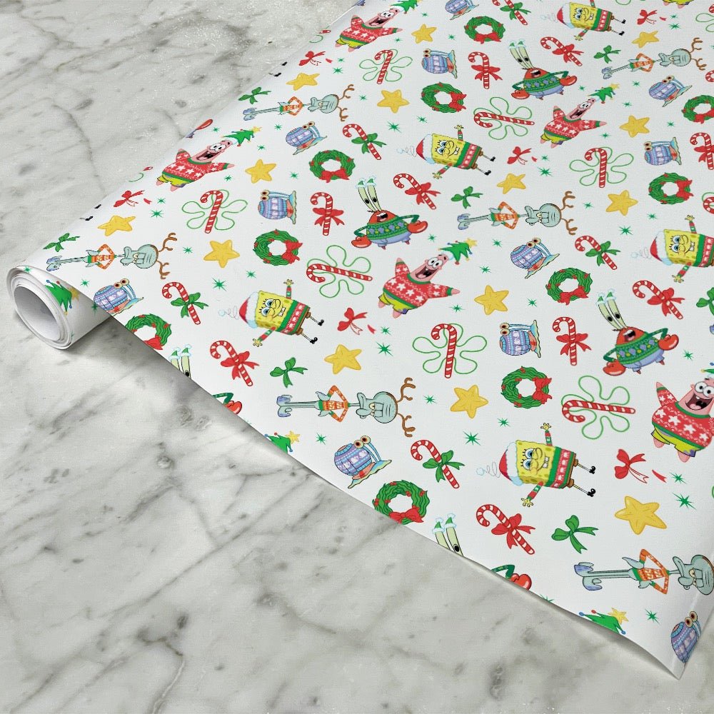 SpongeBob Holidays Wrapping Paper - Paramount Shop