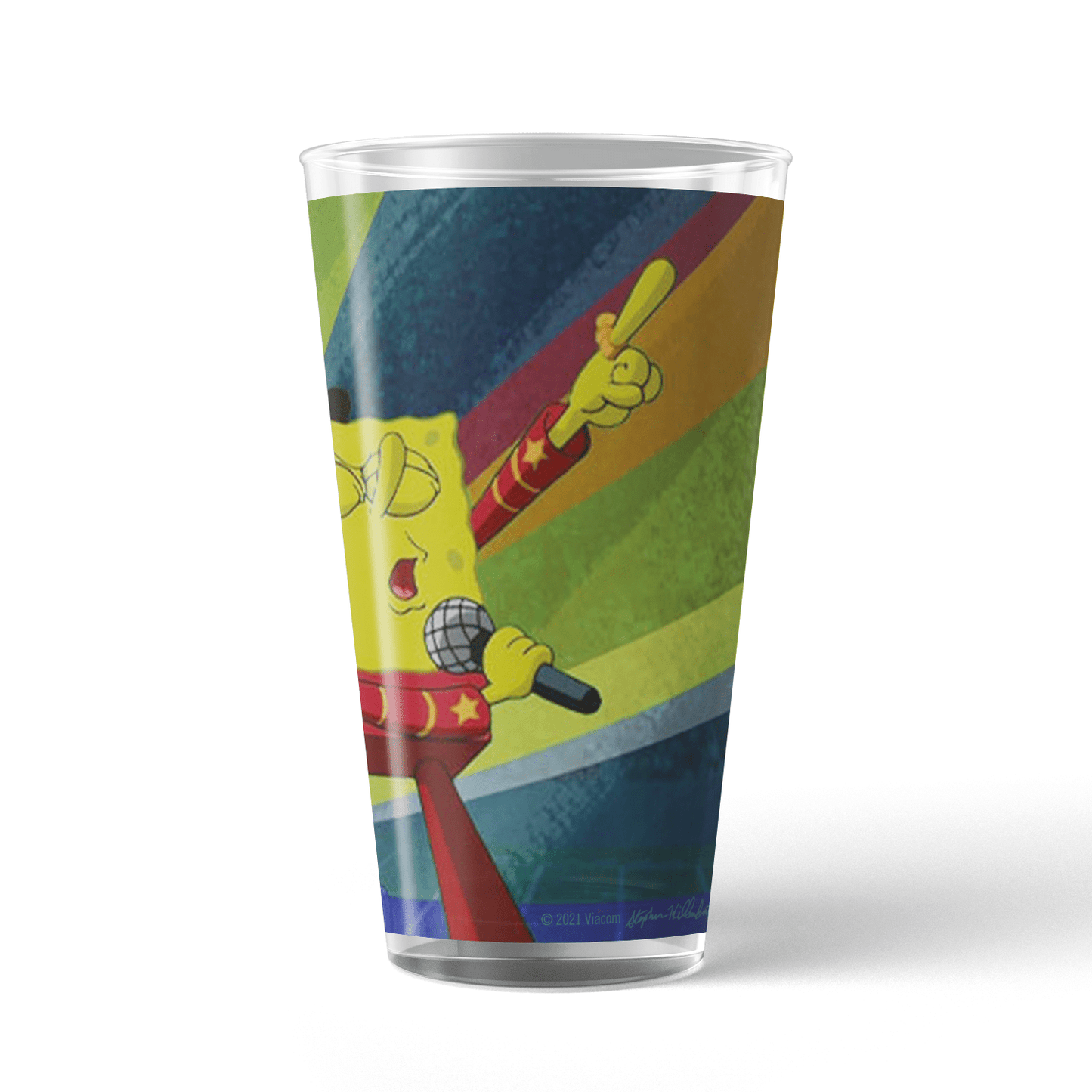 SpongeBob SquarePants Band Geeks 17 oz Drinking Glass - Paramount Shop