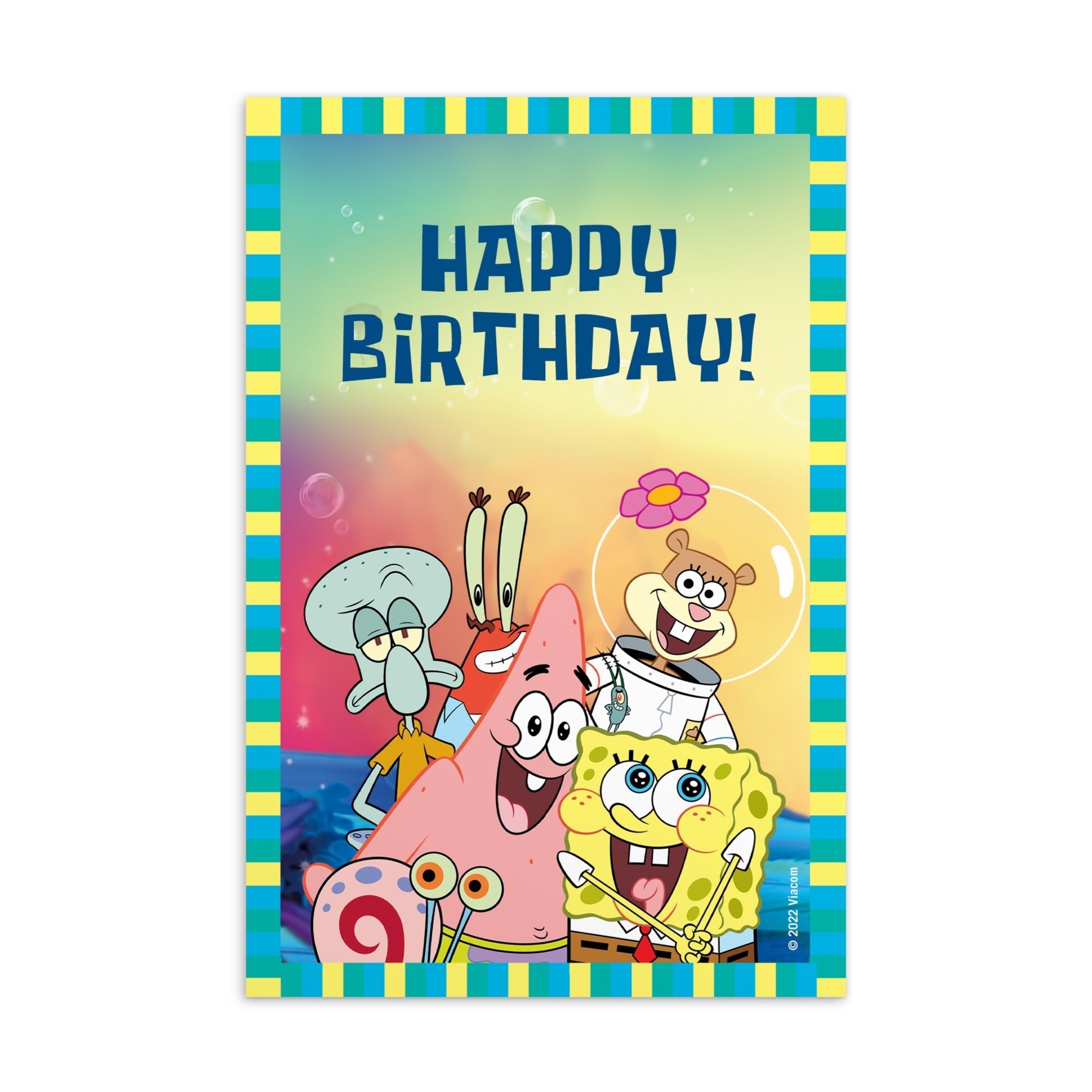 Carte D anniversaire Bob L ponge Paramount Shop Carte D anniversaire Bob L ponge Paramount Shop