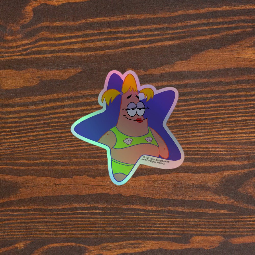 SpongeBob SquarePants Patricia Holographic Sticker - Paramount Shop