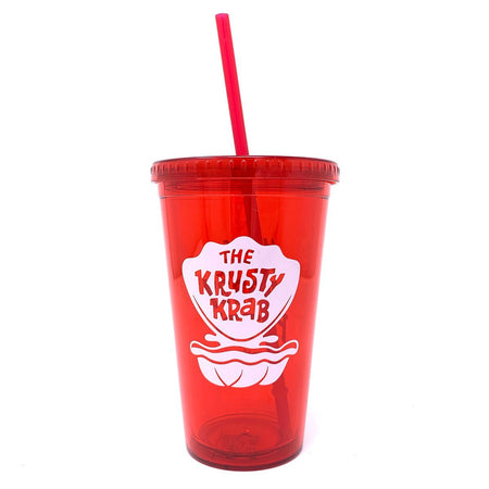 SpongeBob SquarePants The Krusty Krab 16 oz Tumbler with Straw - Paramount Shop