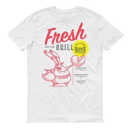 SpongeBob SquarePants The Krusty Krab Mr. Krabs Fresh Off the Grill Adult Short Sleeve T - Shirt - Paramount Shop