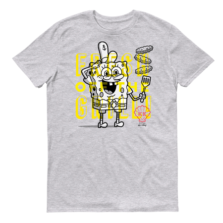 SpongeBob SquarePants The Krusty Krab SpongeBob Fresh Off the Grill Adult Short Sleeve T - Shirt - Paramount Shop