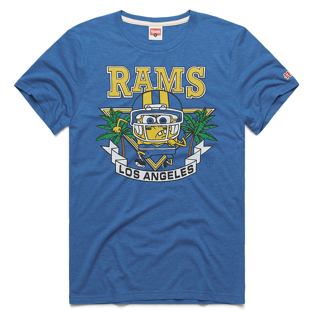 SpongeBob SquarePants x LA Rams Short Sleeve T - Shirt - Paramount Shop