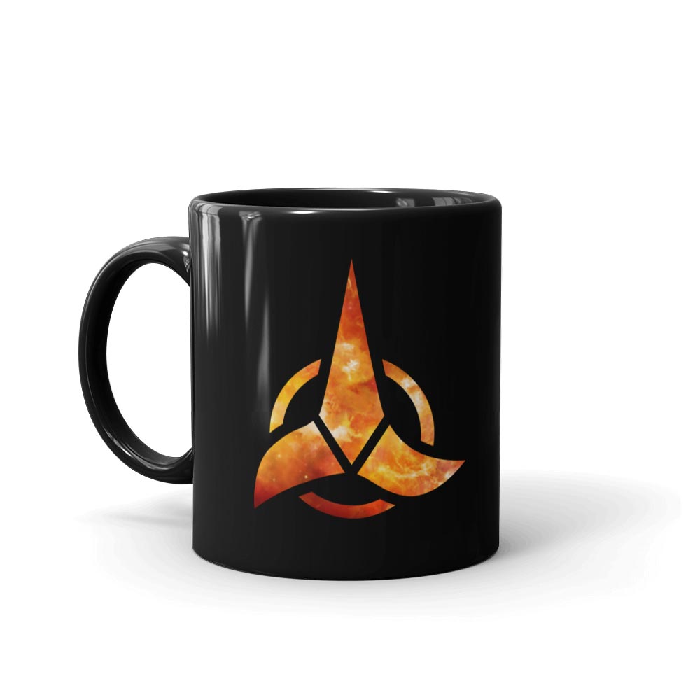 Star Trek Discovery Klingon Logo Black Mug Paramount Shop