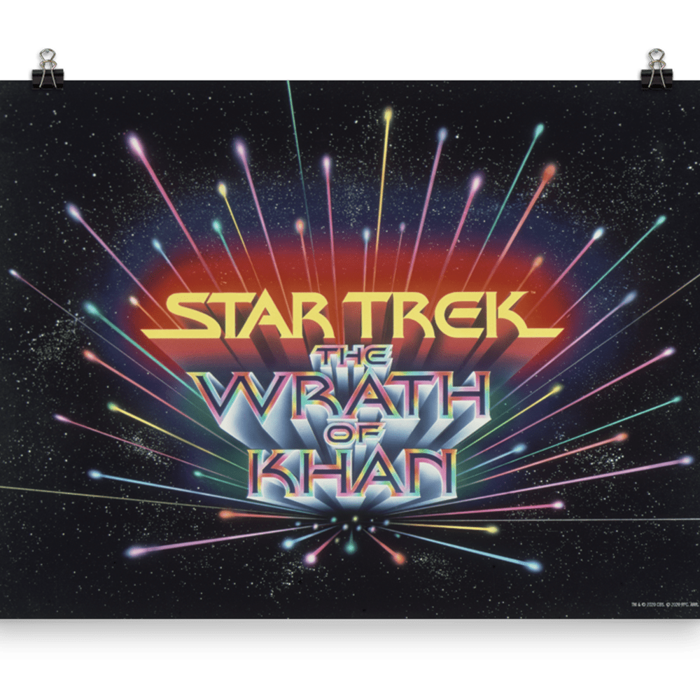 Star Trek II: The Wrath of Khan Movie Premium Satin Poster - Paramount Shop