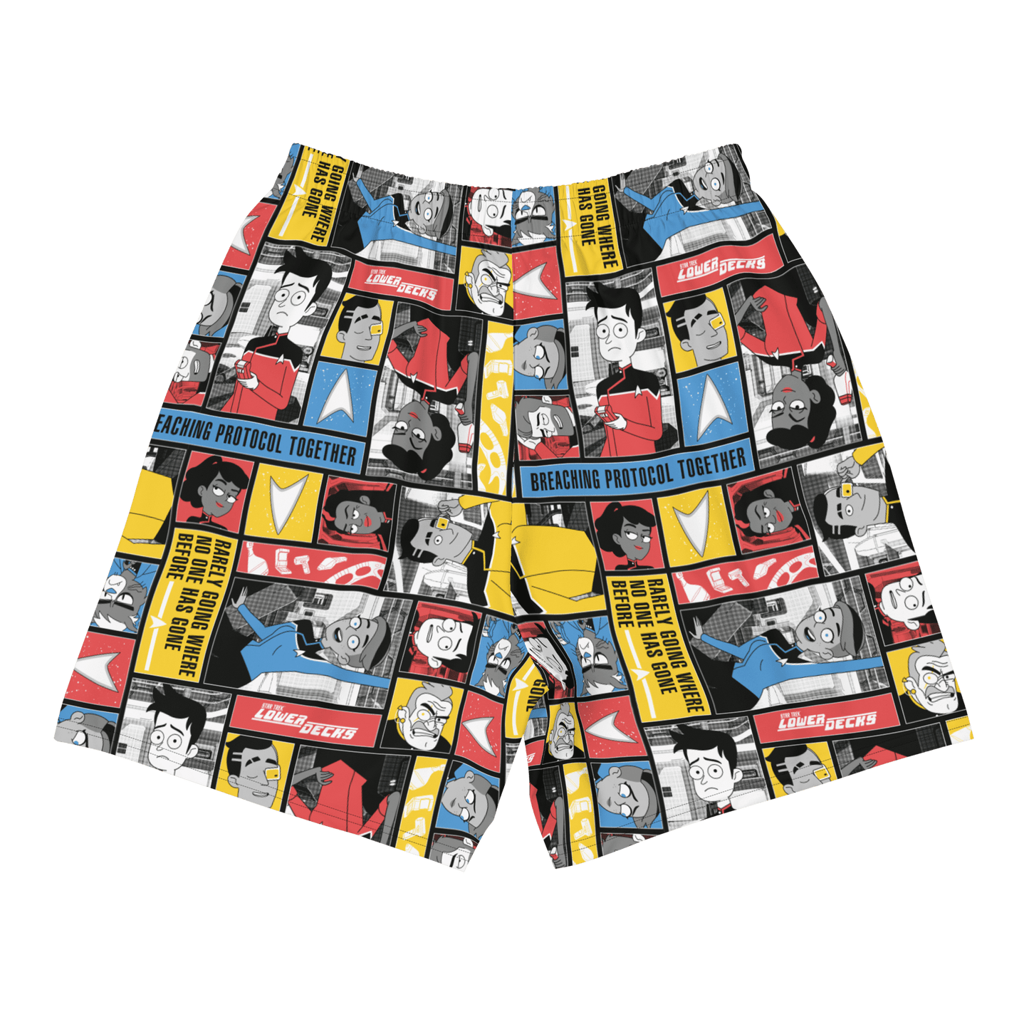 Star Trek: Lower Decks Blocks Pattern Athletic Shorts - Paramount Shop