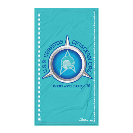 Star Trek: Lower Decks Cetacean Ops Delta Logo Beach Towel - Paramount Shop