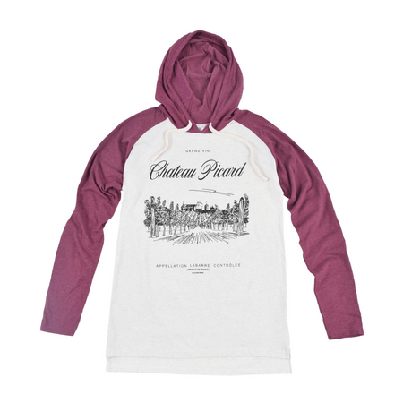 Star Trek: Picard Chateau Picard Vineyard Logo Tri - Blend Raglan Hoodie - Paramount Shop