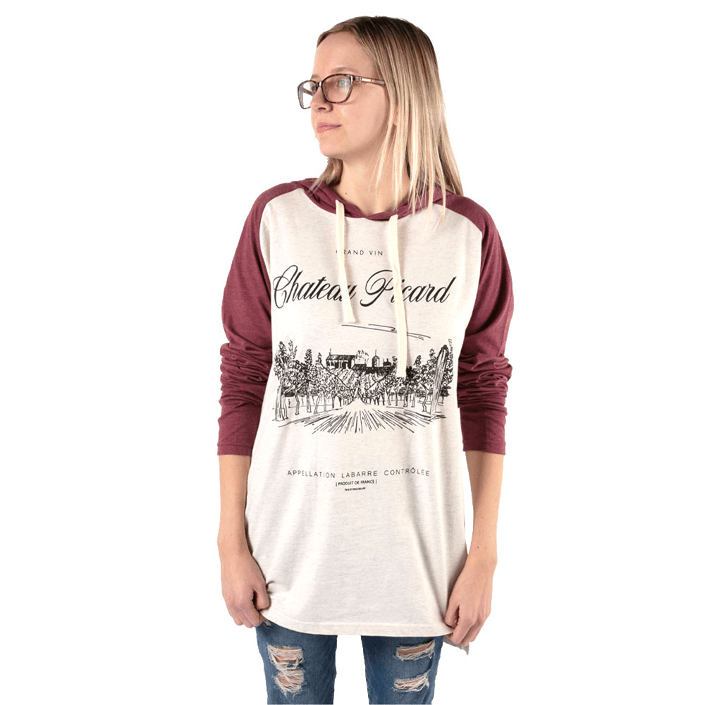 Star Trek: Picard Chateau Picard Vineyard Logo Tri - Blend Raglan Hoodie - Paramount Shop