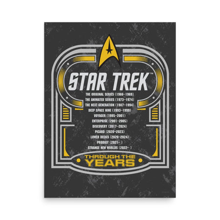 Star Trek Poster Through The Years - Paramount Shop