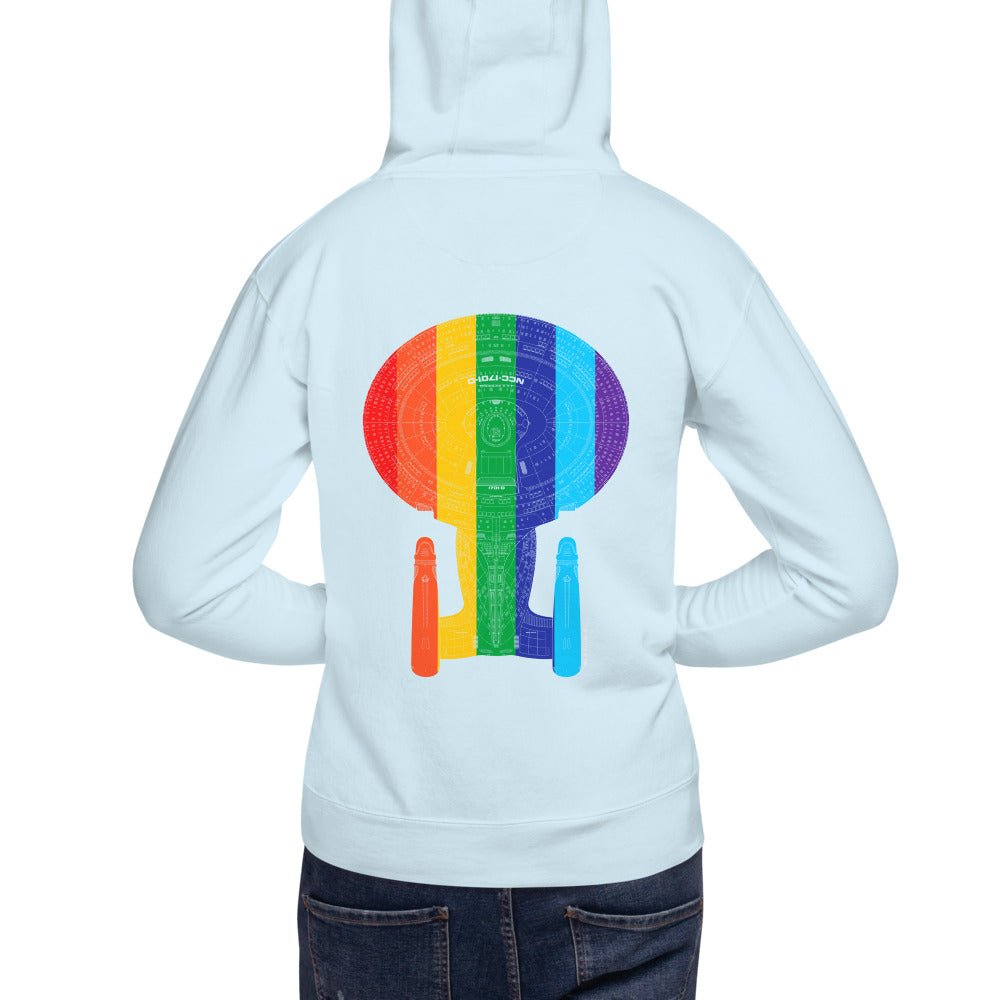 Star Trek Pride U.S.S Enterprise NCC 1701 - D Unisex Premium Hoodie - Paramount Shop