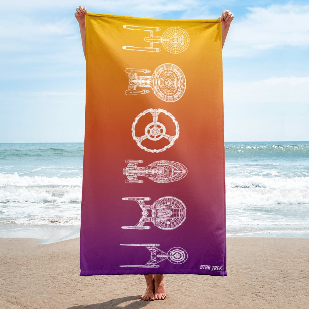 Star Trek Ships Of The Line Beach Towel - Paramount Shop