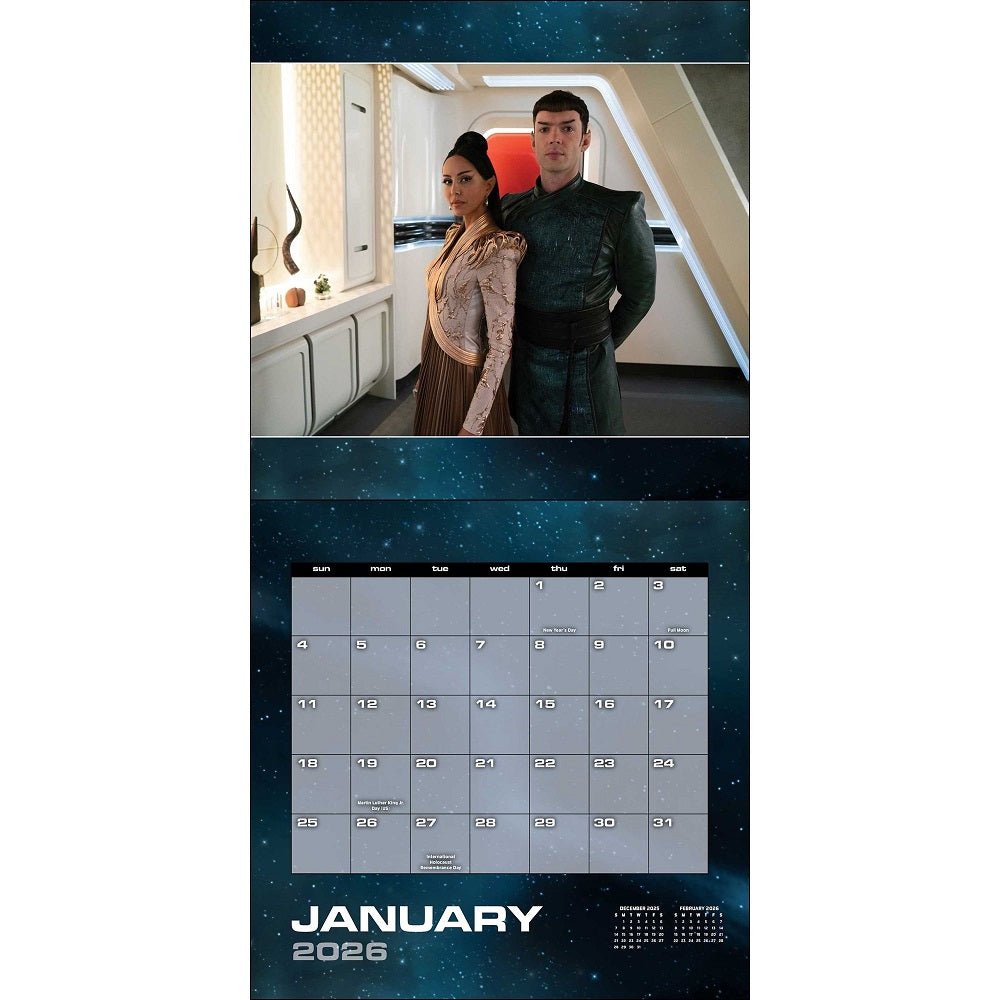Star Trek: Strange New Worlds 2026 Wall Calendar - Paramount Shop