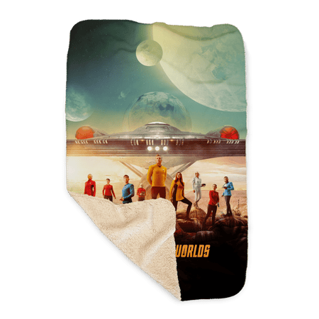 Star Trek: Strange New Worlds Landing Party Key Art Sherpa Blanket - Paramount Shop