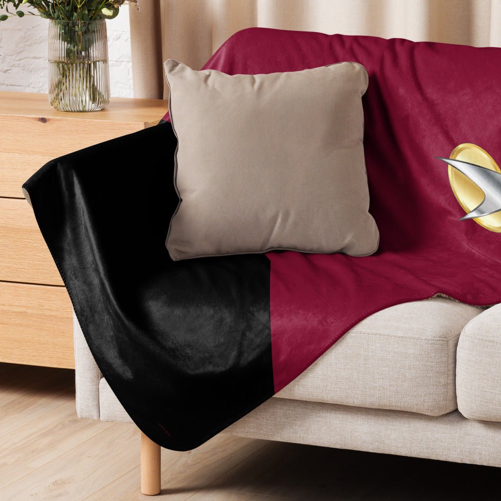 Star Trek: The Next Generation Command Uniform Premium Sherpa Blanket - Paramount Shop