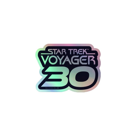 Star Trek: Voyager 30th Anniversary Logo Holographic Sticker - Paramount Shop