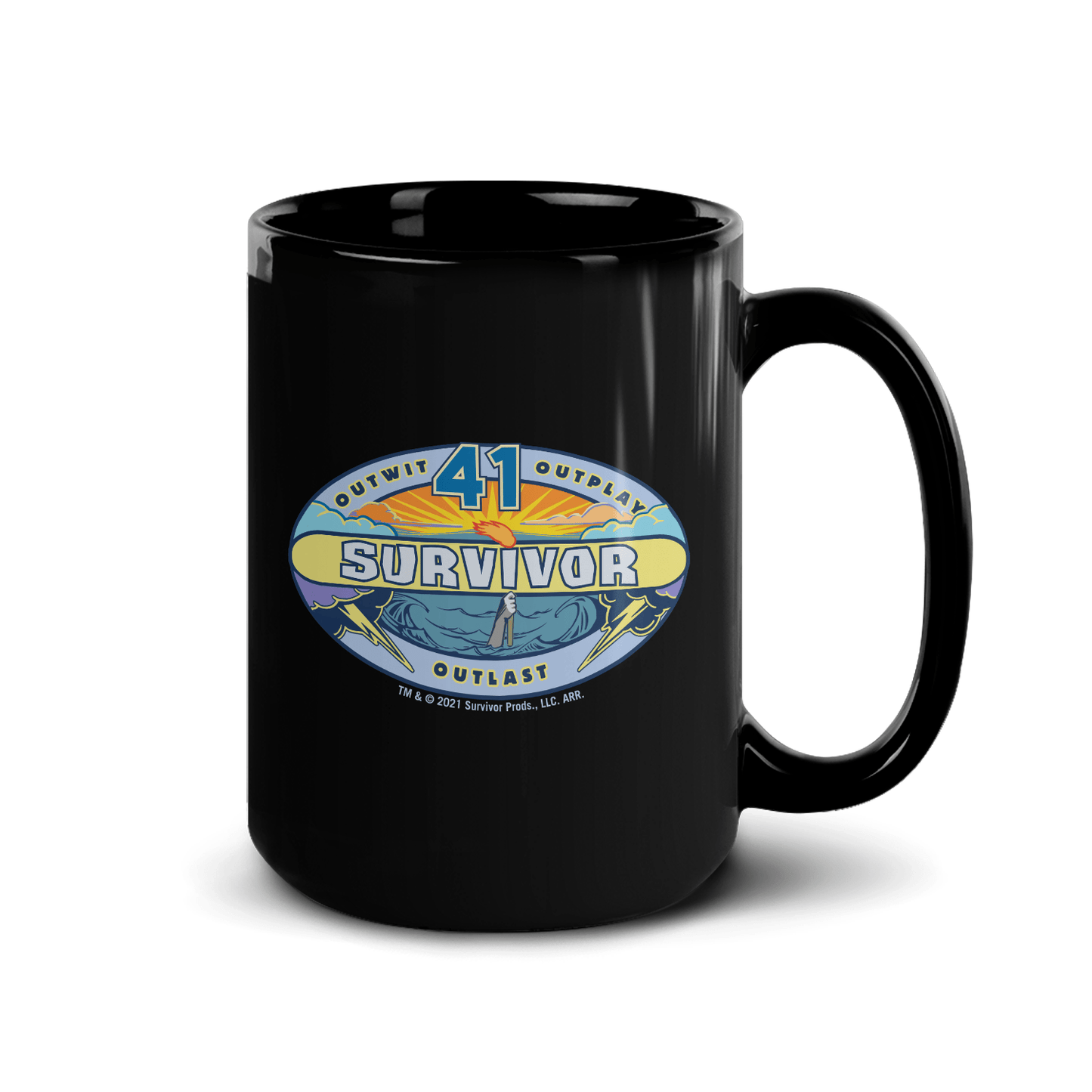 Survivor Goat On Astroturf Quote Black Mug - Paramount Shop