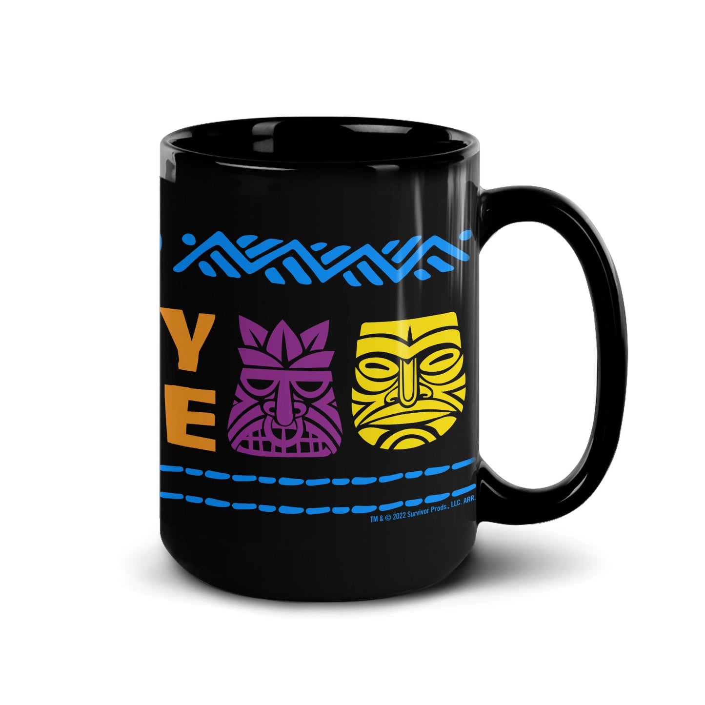 Survivor I Love My Tribe Black Mug - Paramount Shop