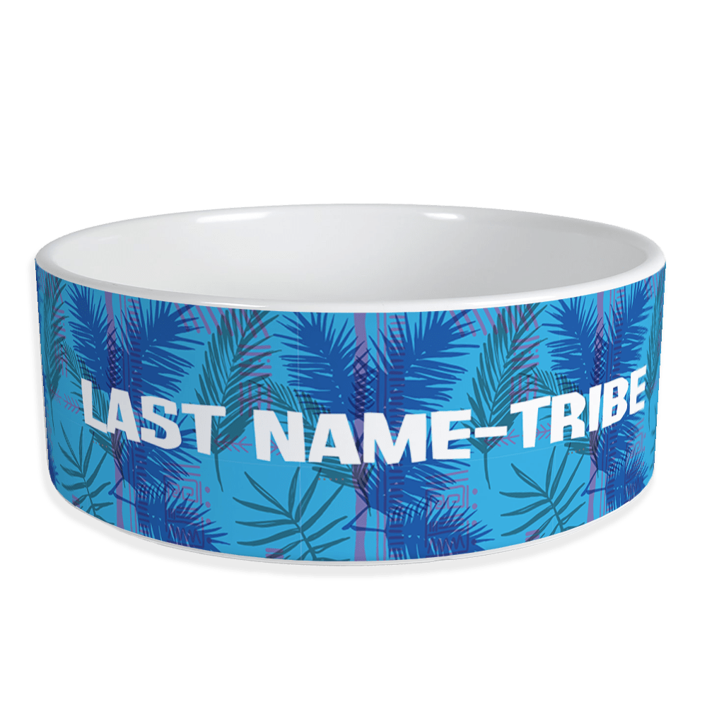 Survivor Jungle Print Logo Personalized Pet Bowl - Paramount Shop