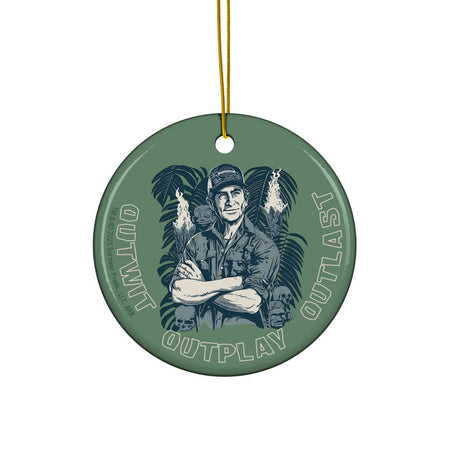 Survivor Ornament Jeff Tribal Outwit. Outplay. Outlast. - Paramount Shop