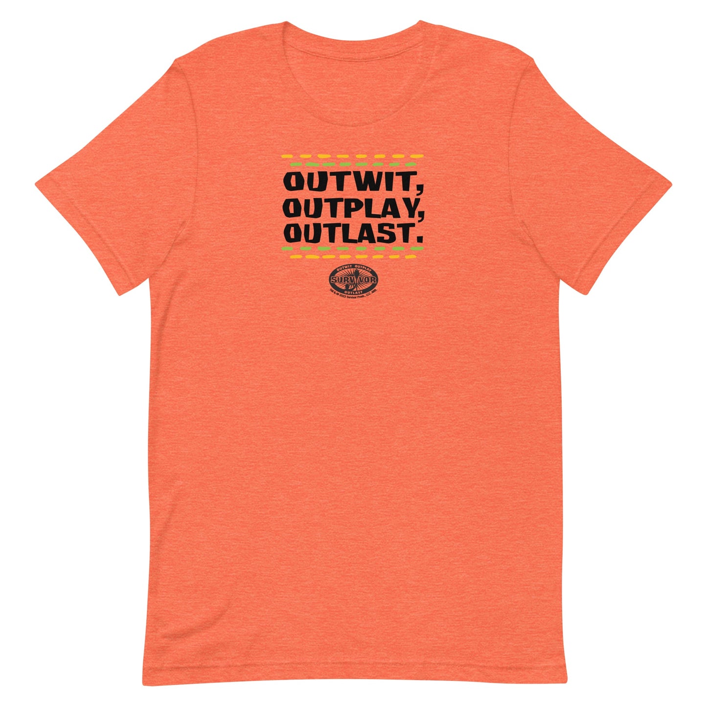 Survivor Outwit, Outplay, Outlast Lines Unisex Premium T - Shirt - Paramount Shop