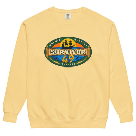 Survivor Season 49 Logo Comfort Colors Unisex Crewneck Sweatshirt - Paramount Shop