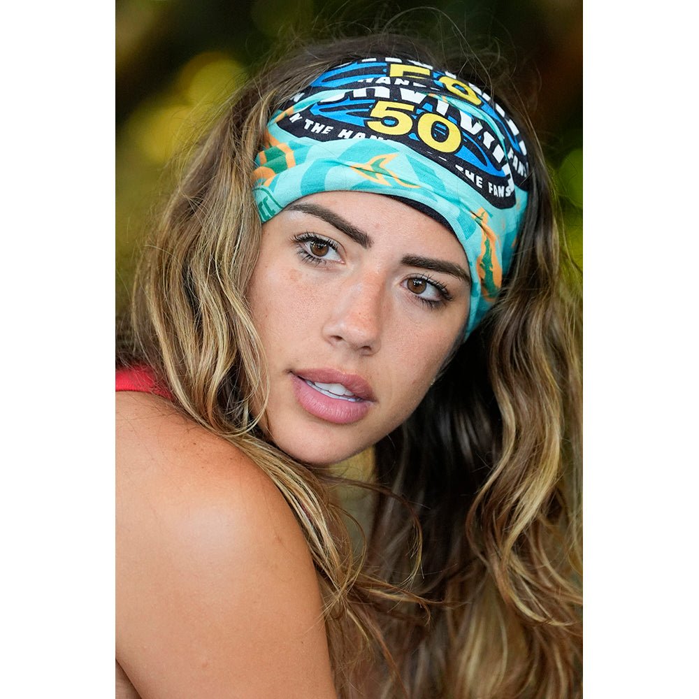 Survivor Season 50 Teal Kalo Tribe BUFF® Headwear - Paramount Shop