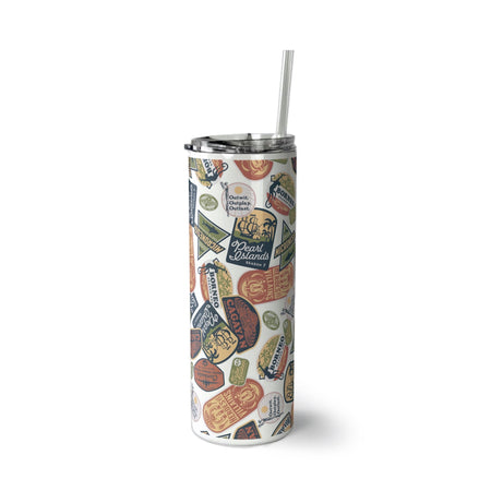 Survivor Seasons Pattern Skinny Tumbler - Paramount Shop