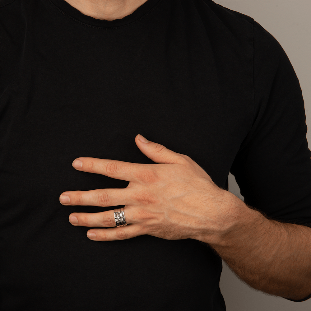 Survivor Stackable Outwit, Outplay, and Outlast Ring Trio - Paramount Shop