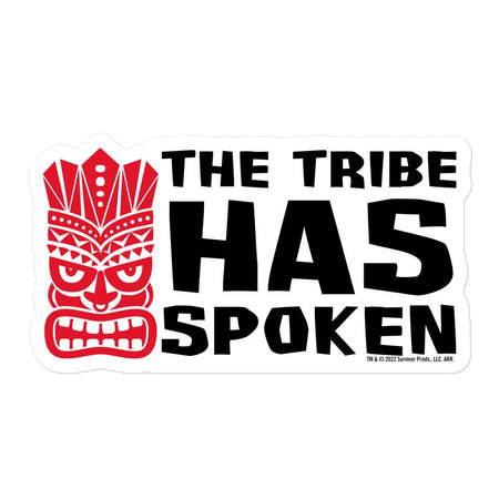 Survivor The Tiki Has Spoken Die Cut Sticker - Paramount Shop