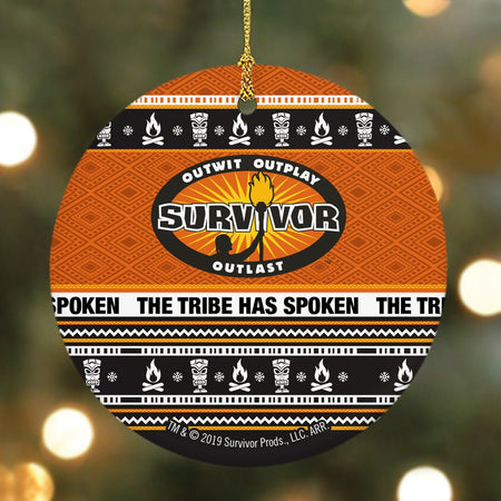Survivor The Tribe Has Spoken Round Ceramic Ornament - Paramount Shop