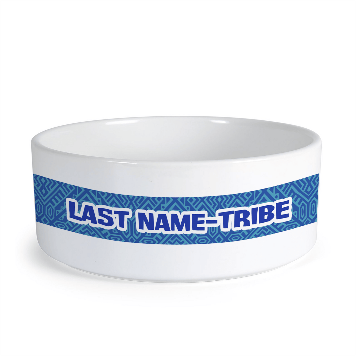 Survivor Tribal Print Logo Personalized Pet Bowl - Paramount Shop