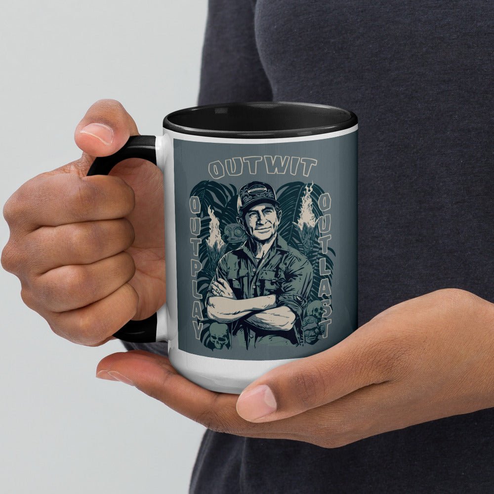 Survivor Two - Tone Mug Jeff Tribal Outwit. Outplay. Outlast. - Paramount Shop