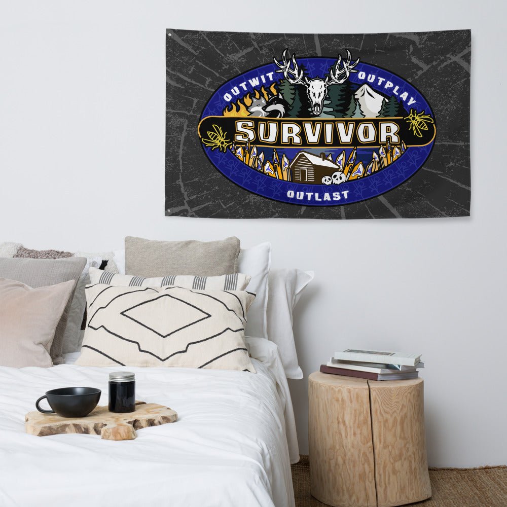 Survivor x Yellowjackets Logo Flag - Paramount Shop