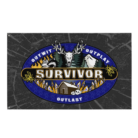 Survivor x Yellowjackets Logo Flag - Paramount Shop