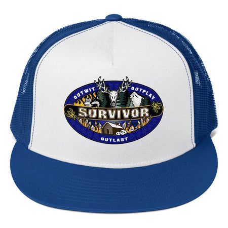 Survivor x Yellowjackets Logo Trucker Hat - Paramount Shop