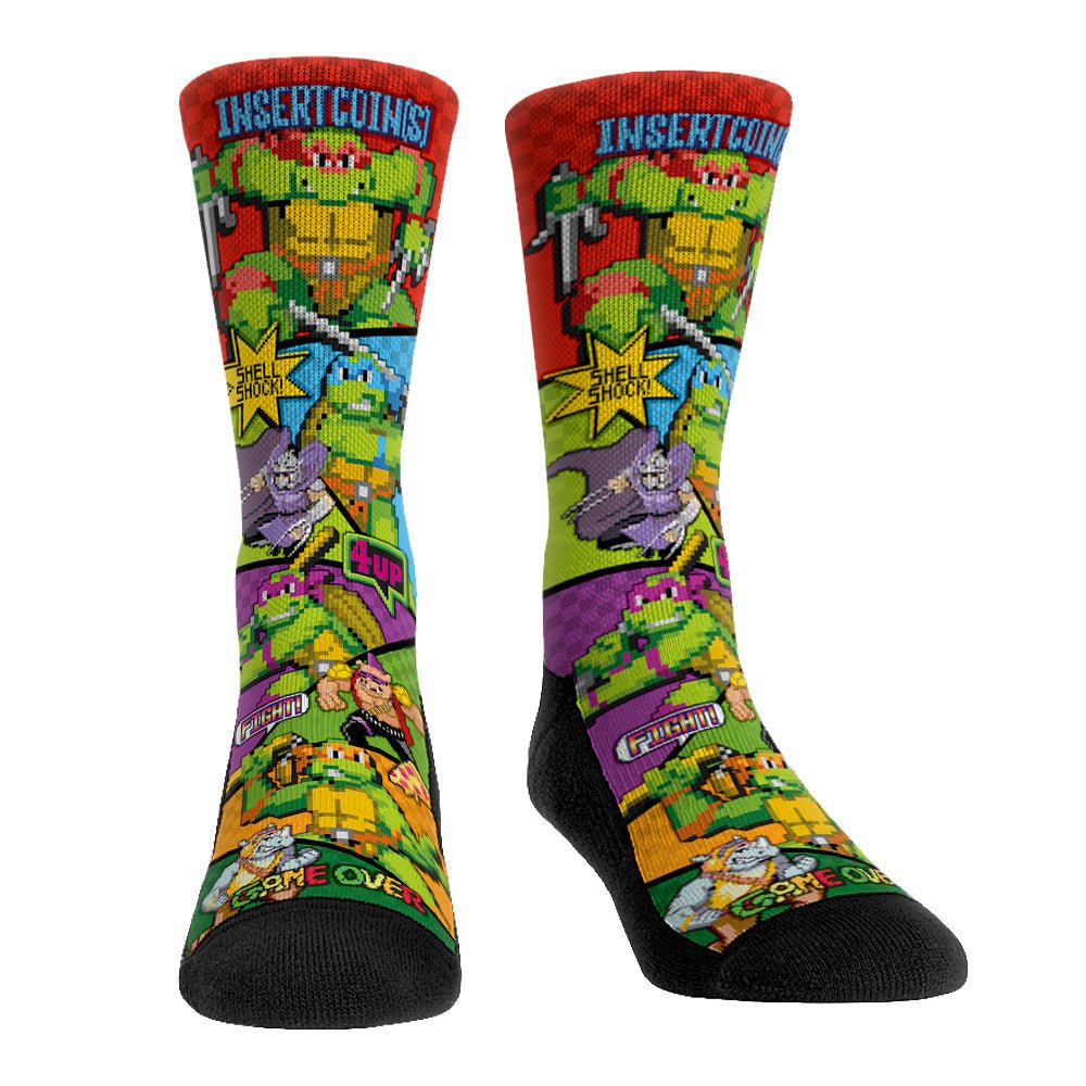 Teenage Mutant Ninja Turtles Game Time Graphic Crew Socks - Paramount Shop