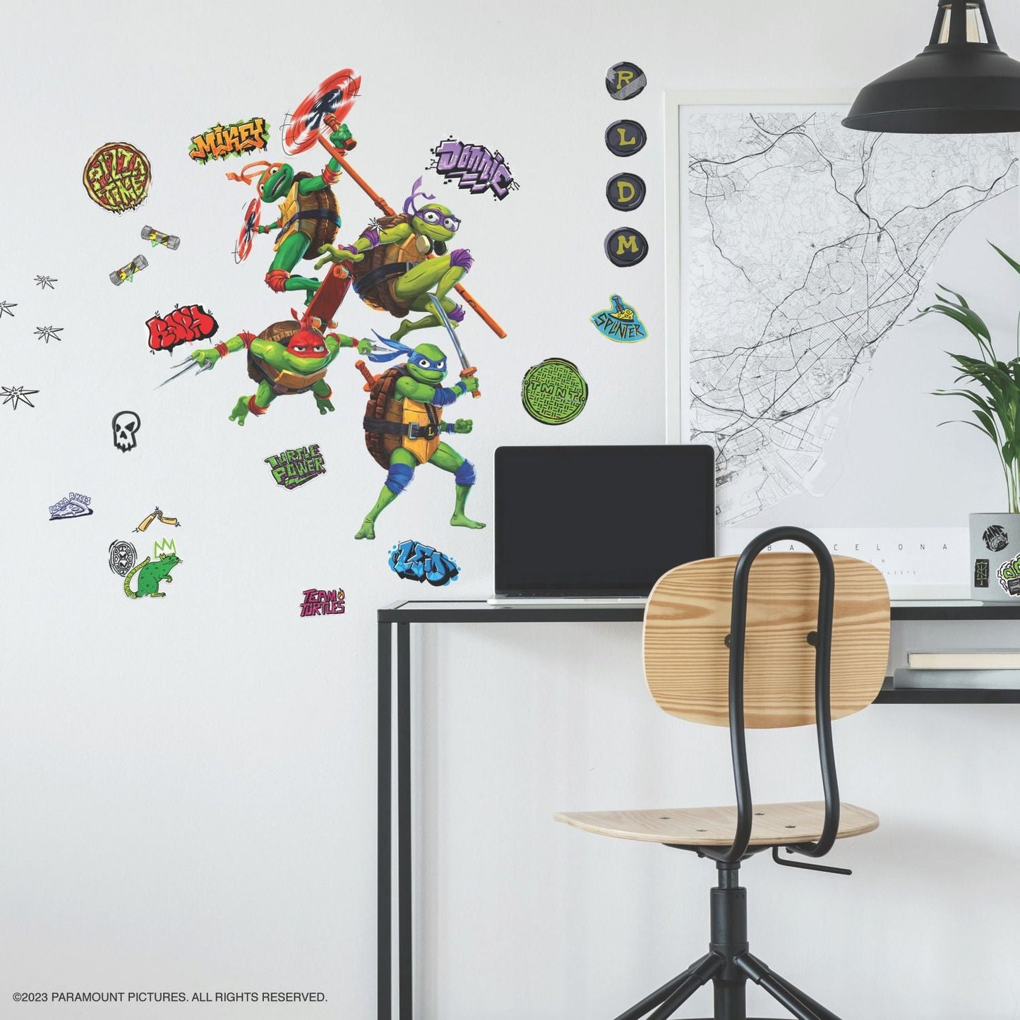 Teenage Mutant Ninja Turtles: Mutant Mayhem Characters Wall Decals - Paramount Shop