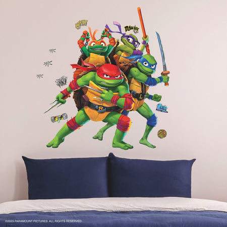 Teenage Mutant Ninja Turtles: Mutant Mayhem Group Giant Wall Decals - Paramount Shop