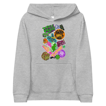 Teenage Mutant Ninja Turtles: Mutant Mayhem Sticker Medley Kids Hoodie - Paramount Shop