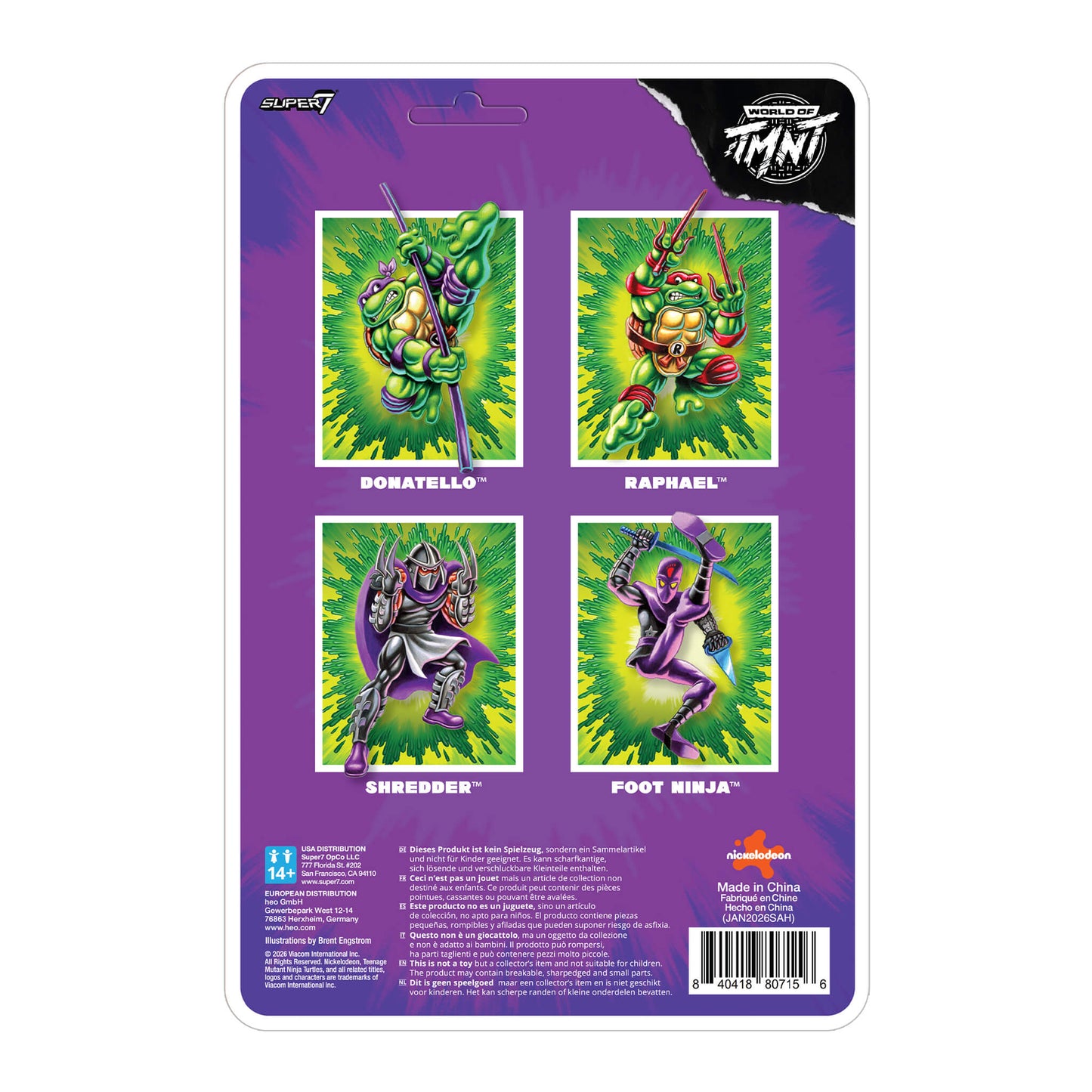 Teenage Mutant Ninja Turtles ReAction+ Wave 01 - Foot Ninja - Paramount Shop