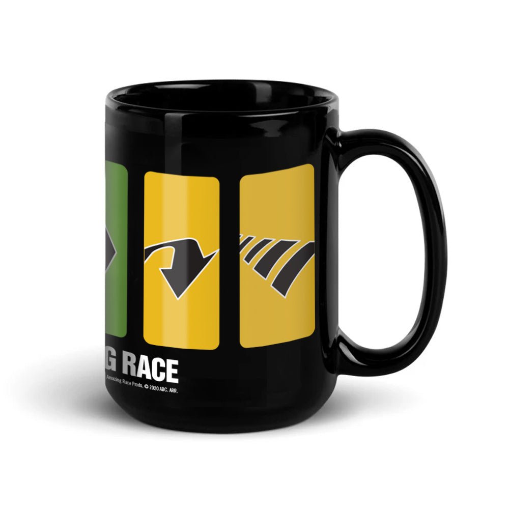 The Amazing Race Race Clues Black Mug - Paramount Shop