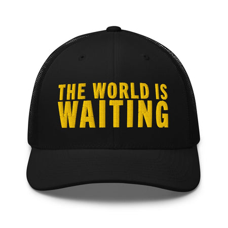 The Amazing Race The World Is Waiting Embroidered Trucker Hat - Paramount Shop