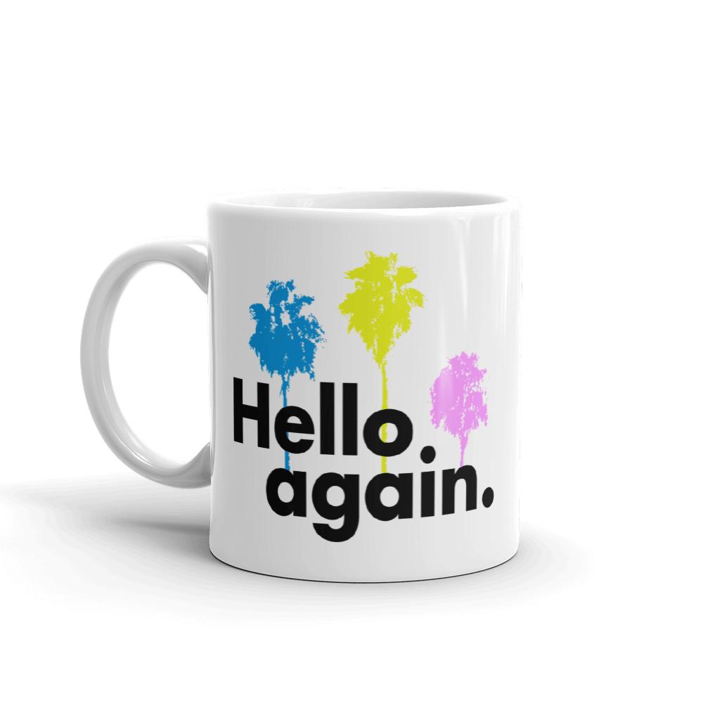 The L Word: Generation Q Hello Again Palm Trees White Mug - Paramount Shop